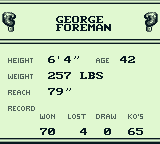 George Foreman's KO Boxing screenshot 5 for GameBoy
